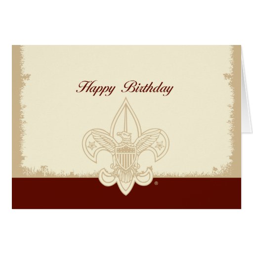 Universal Emblem Happy Birthday Card