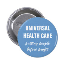 Universal Health Care Pins