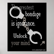 Unlock Your Mind (black) Poster posters