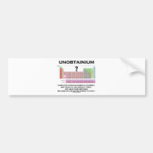 Unobtainium Completely Nonfundamental Element Bumper Stickers