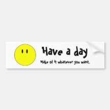 unsmiley bumper stickers