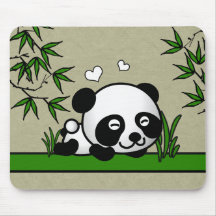 Unsuspecting Panda Mousepads