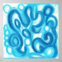 Up In The Blue Clouds Poster