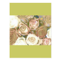 Upon a Time, Roses, Postcard Invitation Template