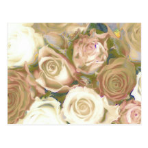 Upon a Time, Roses, Postcard Template