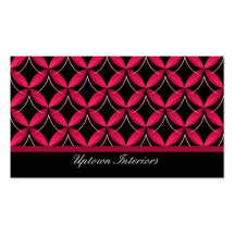 Uptown Glam Business Card, Pink