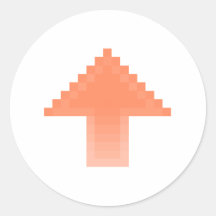 Upvote Round Sticker