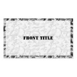 Urban Camouflage - Black & Grey Business Card