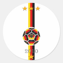 Urban Chic 3 star Germany soccer flag logo Sticker