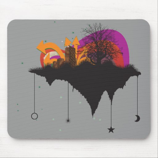 urban city in the sky mouse pads