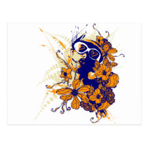 Urban Floral Postcard