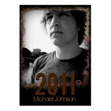 Urban Grunge Graduation Announcement Card Business Cards