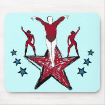 Urban Gymnastics Illustration Mousepad
