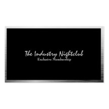 Urban Hip Brushed Metal Business Cards