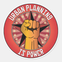 Urban Planning Is Power Sticker