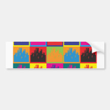 Urban Planning Pop Art Bumper Sticker