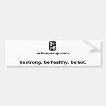 Urban Pump logo Bumper Stickers