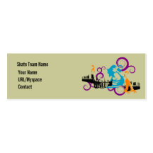 Urban Skate Profile Card Business Card Template