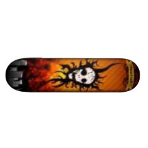 Urban skull deck custom skate board