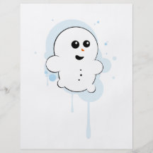 urban snowman custom flyer