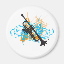 Urban Trumpet Refrigerator Magnet