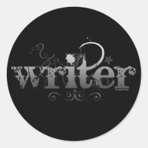 Urban Writer Round Stickers