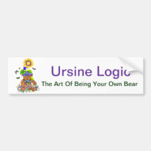 Ursine Logic Bear Bumper Sticker
