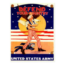 US Army Vintage Uncle Sam Poster Postcard