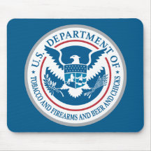 US Department of Tobacco and Firearms and Beer Mousemats