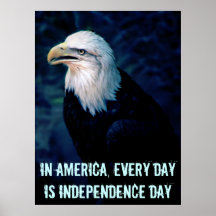 us eagle edit, In America, every day is Indepen... Poster