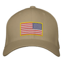 US Flag reversed Embroidered Baseball Caps
