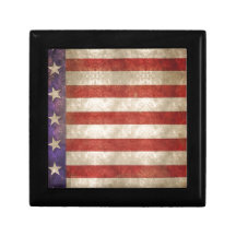 US flag Trinket Box