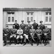 US Generals WWII -- Ike, Patton, Bradley Poster