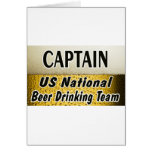 US National Beer Drinking Team Card