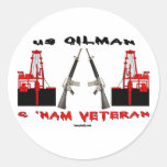 US Oilman and Vietnam Veteran, Oil Field Sticker