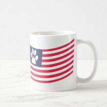 US pets flag Coffee Mugs