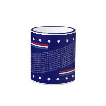 US Pledge of Allegiance in Binary Code Coffee Mug