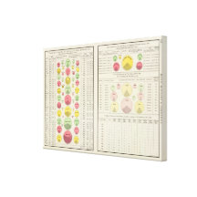 US Urban Population, 1790-1890 Stretched Canvas Print