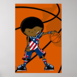 USA Basketball Player Poster