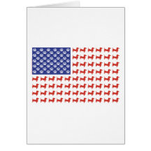 USA Dachshund Card