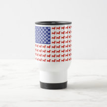 USA Dachshund Coffee Mugs