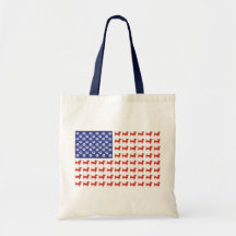 USA Dachshund Tote Bag