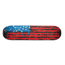 USA Drip Flag Custom Skate Board