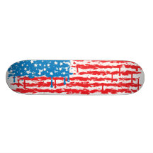 USA Drip Flag Skateboard Deck