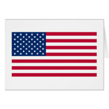 USA Flag Greeting Card
