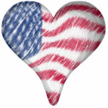 USA Flag Sketch Painting Blur Photo Sculpture
