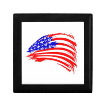 Usa-flag sketch trinket box