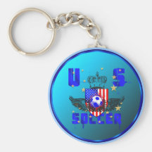 USA grunge soccer gifts and goodies Key Chain