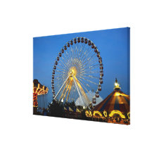 USA, Illinois, Chicago, Cityscapes, Lighted Gallery Wrapped Canvas