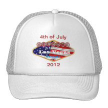 USA Las Vegas Logo 4th of July Hat